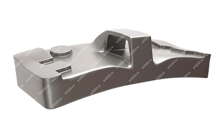 Колодка локомотивная гребневая чугунная тип М